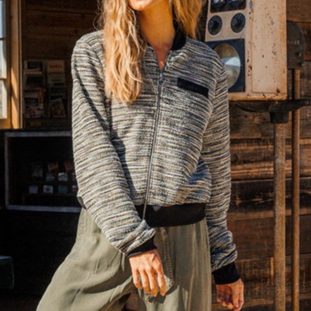 Boutique Olive multi bomber jacket